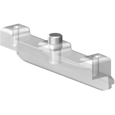 SUPRA Anschlagdämpfer/Aushängesicherung, Glasstärke 8 mm, Kunststoff transparent