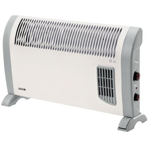 Supra – Convecteur mobile 2000 W – Fonction turbo – Interrupteur au pied – Thermostat d'ambiance – Dimensions 77.5 x 45 x 19 cm – QUICKMIX22000T
