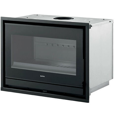 Supra – Insert cheminée à bois 10kW – Vision 16/9ème – Dimensions 80 x 59,5 x 48 cm – Compatible RT 2012 – Pour chauffage jusqu'à 200 m²