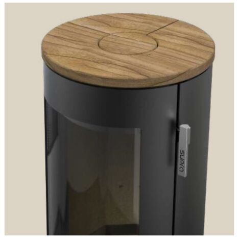 SUPRA Pierre de grès avec effet bois - compatible poêle à bois modèle CHLOE - économie de chaleur