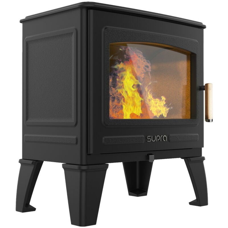 Supra - Poêle à bois georges 6,7KW en fonte - eco design
