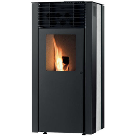 Supra – Poêle à granulés de bois 19 kg – Évacuation arrière Ø 80 mm – Compatible VMC double flux – LEIOSPIERRE
