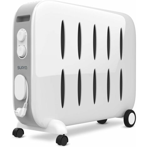 SUPRA Radiateur Electrique à Chaleur Douce 1500W Blanc - Blanc