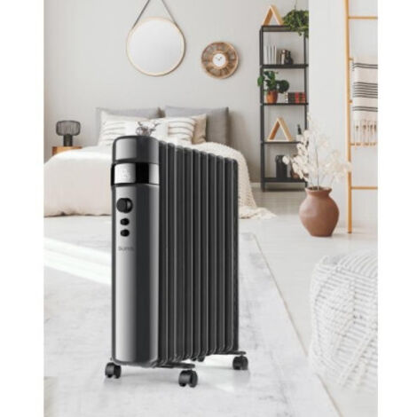 SUPRA Radiateur mobile bain d'huile 2500W Thermostat Réglable Minuterie