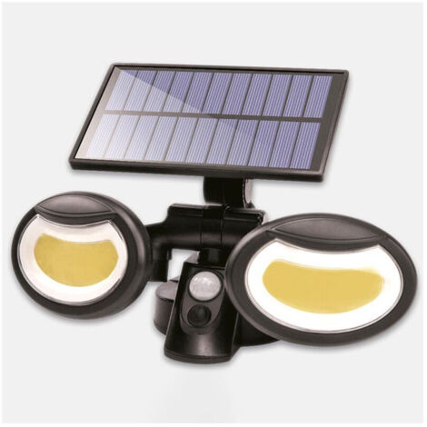 Suprema PROIETTORE SOLARE ORIENTABILE, 2x8 watt, 2x400 lumen, luce fredda
