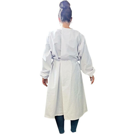 Surblouse de protection lavable et réutilisable LMA UNION Blanc Unique