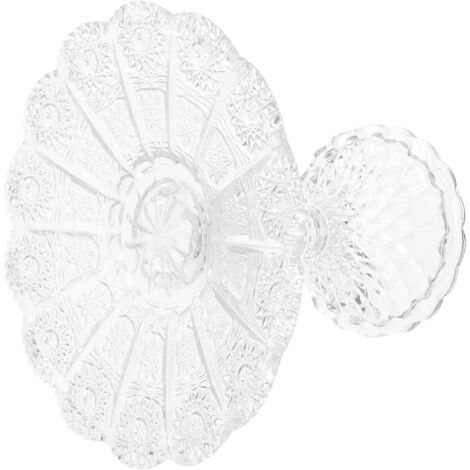 sur Pied Verre Vintage pour Fruits et Bonbons Plateau de