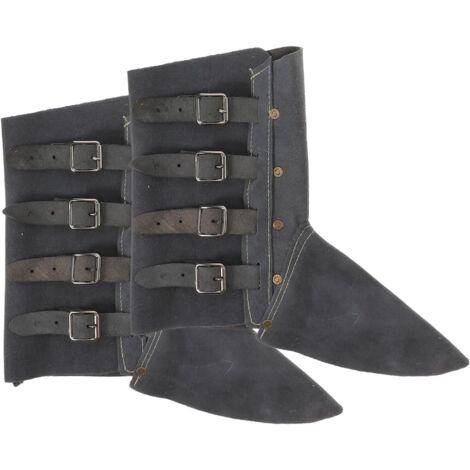 Surchaussures de soudeur en cuir bovin certifi rsistant la chaleur