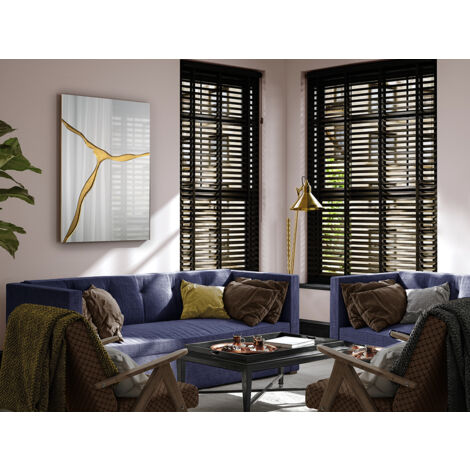 SURCOS II-ESPEJO PAN ORO 80X120