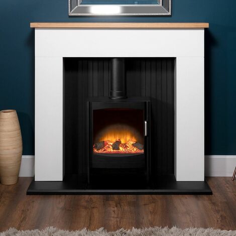Sureflame Keston Electric Fireplace Log Burner Stove Heater Flame Effect Manual