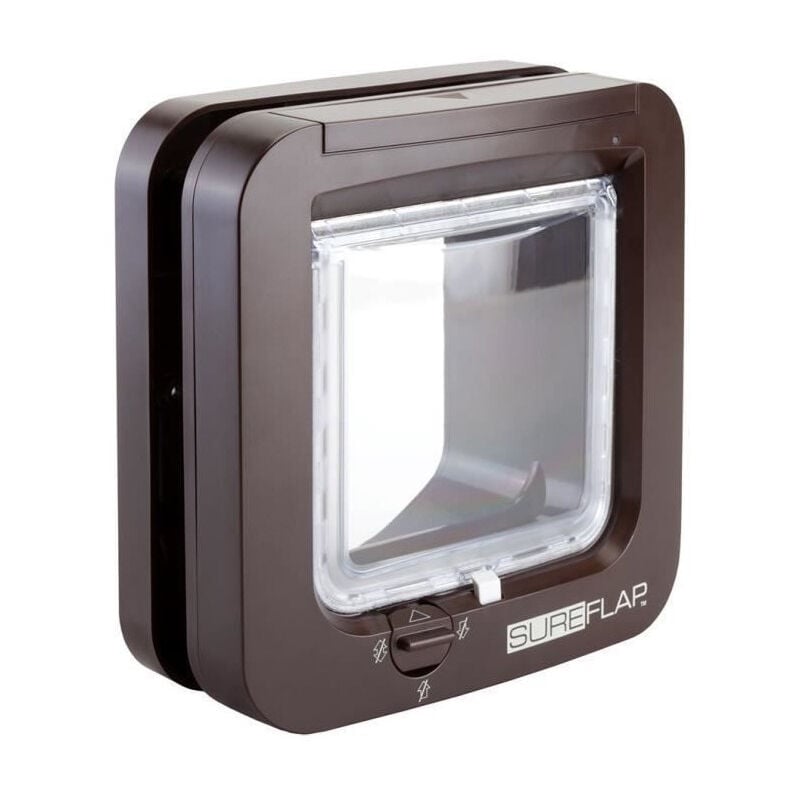 Chatiere a puce electronique marron - Sureflap