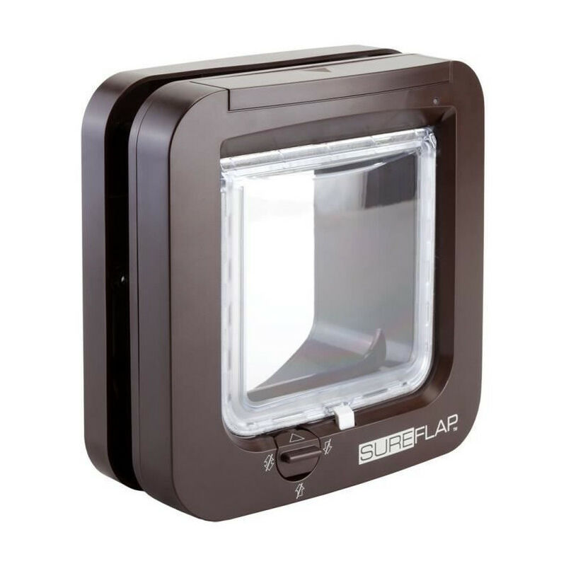Chatiere a puce électronique marron - Sureflap