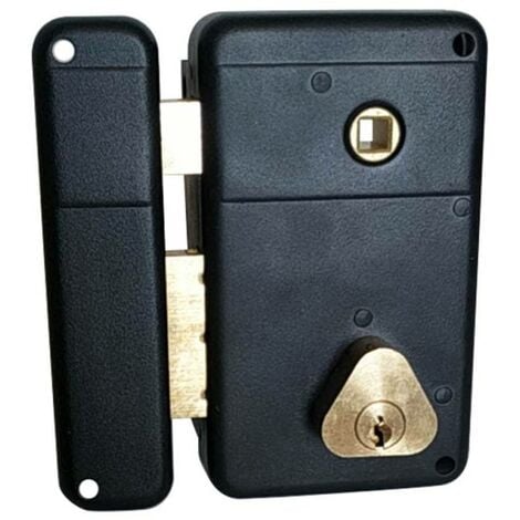 Sûreté à larder, trou cylindre européen I axe 20 mm chromée + gâche - SECURY-T
