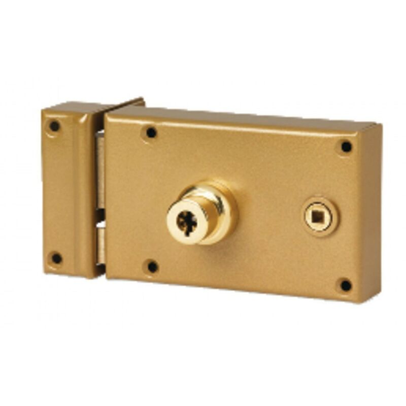 Serrure monopoint en applique horizontal fouillot cylindre de 45mm 5 à ailettes gauche Pollux 202510G