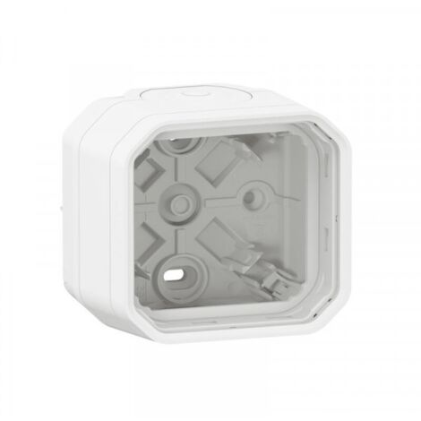 SURFACE BOX PLEXO 1 CANCELLO CON 2 TERMINALI A MEMBRANA E 1 ENTRATA - BIANCO LEGRAND LEG069689L
