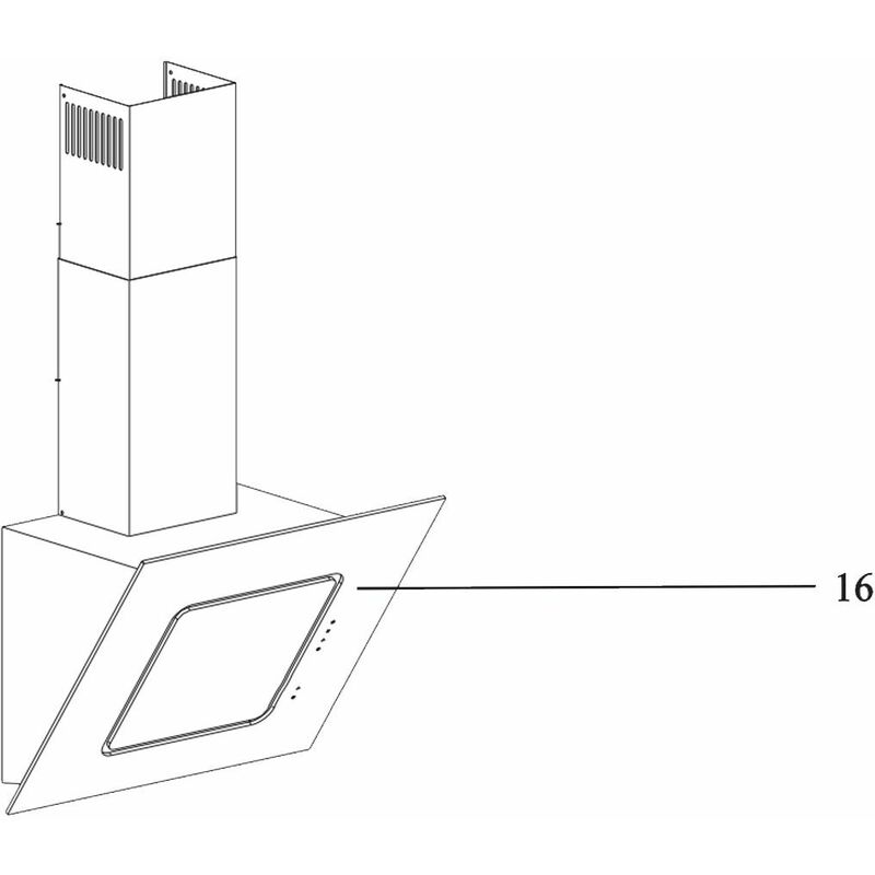 Beko - Superficie in vetro di origine - Cappa aspirante 4366017