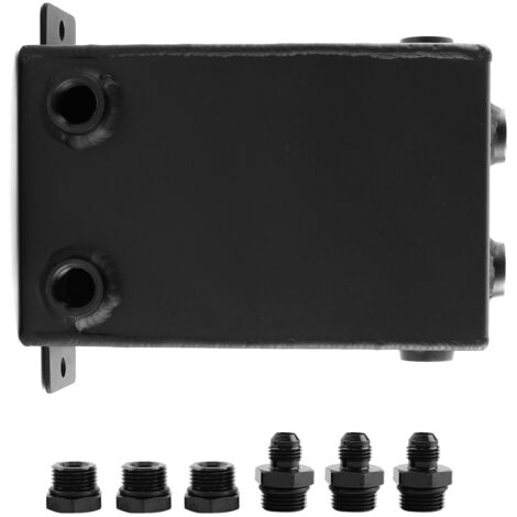 Surge de carburant peut, réservoir de surtension de carburant de voiture de course 3L peut en aluminium de remballage automobile Outils Universal Black.