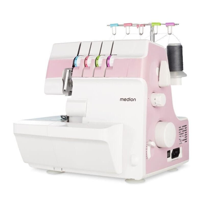 Surjeteuse Medion so 90 - 91W - Type d'aiguille 11, 14, 16 - 1200 tr/min - led - Rose