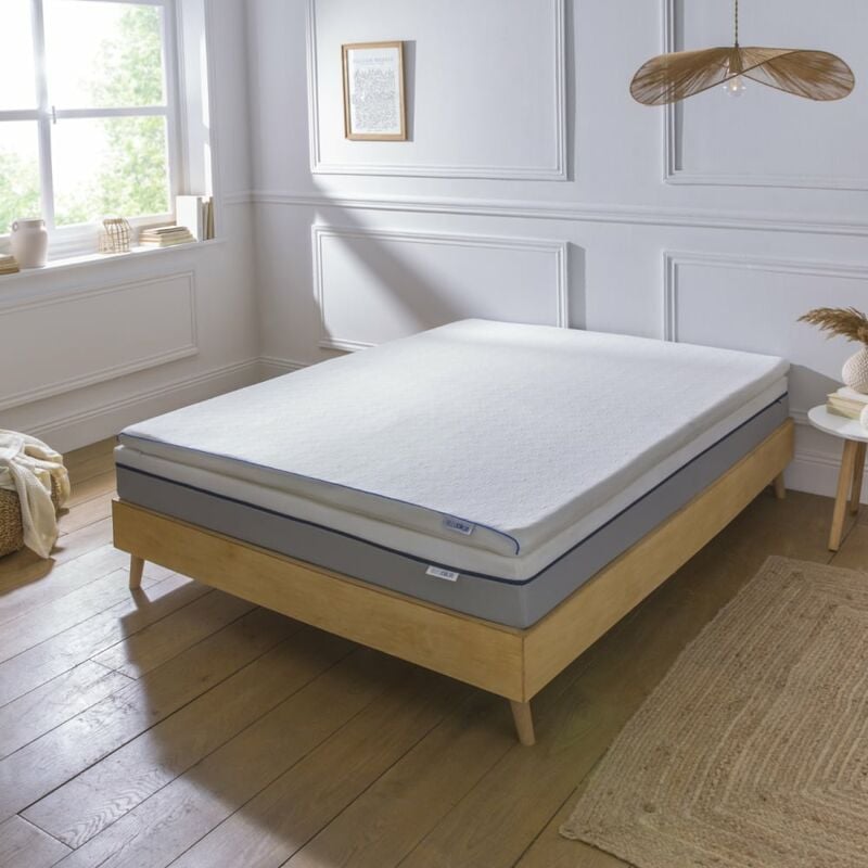 Surmatelas Mémoire de forme 7cm - déhoussable et respirant- 160x200cm