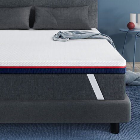 Surmatelas 10x20 cm INRE, Mémoire de Forme, Confort Respirant, Design Antidérapant,Sommeil Réparateur
