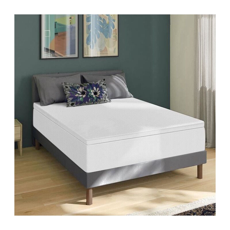Surmatelas 140x190cm - Tri-technologie 7cm Deko Dream