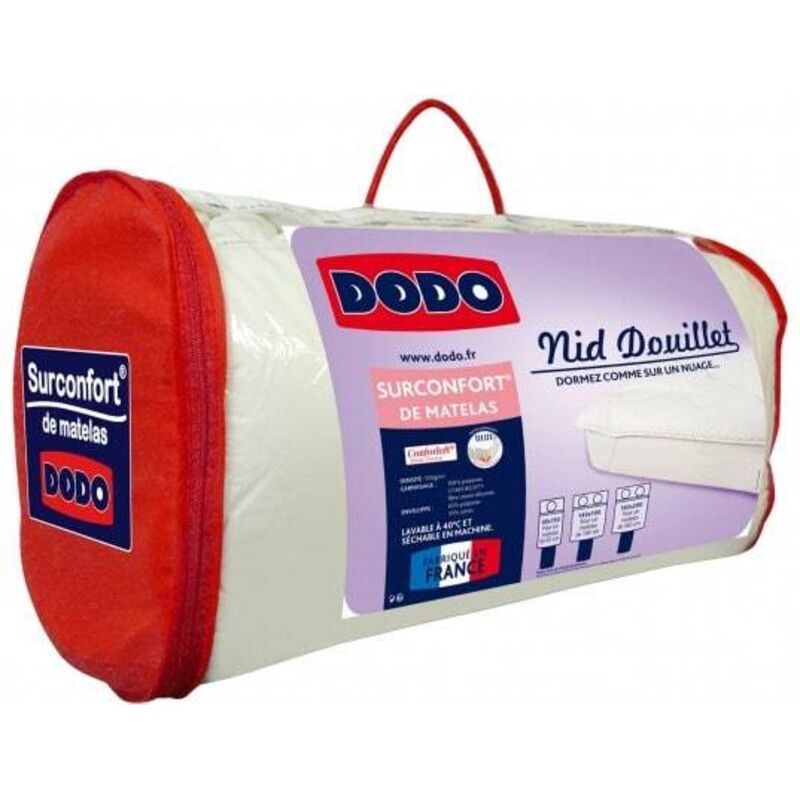 Dodo - Surconfort de matelas 2 places 140x190 cm - nid douillet