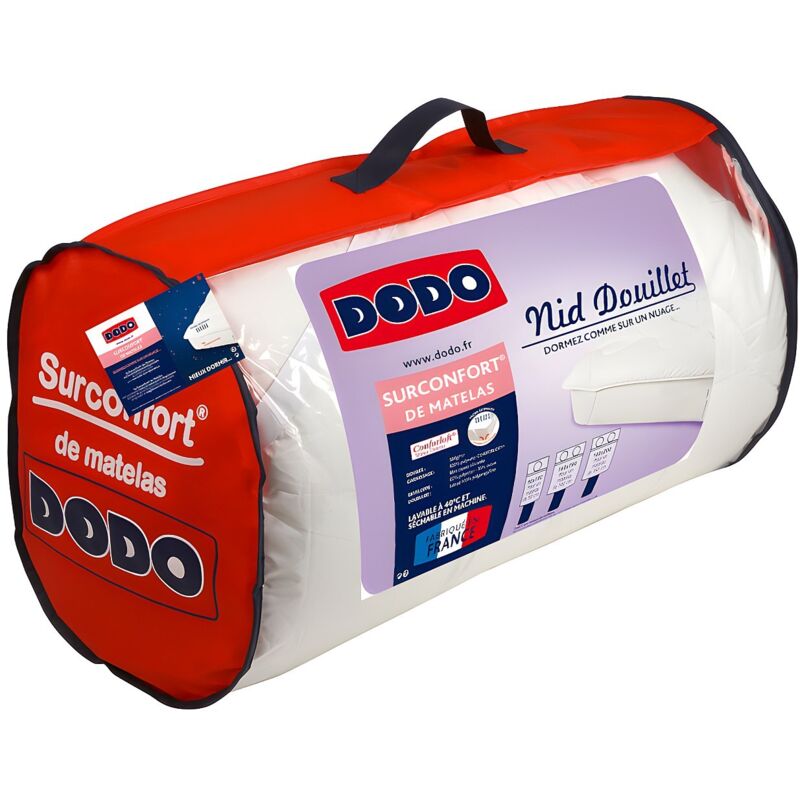 Dodo - Surconfort de matelas 1 place 90x190 cm -nid douillet