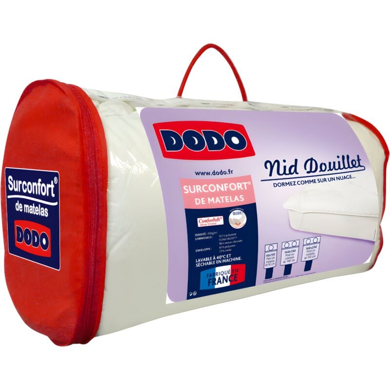 Dodo - Surconfort de matelas 160x200 cm - nid douillet