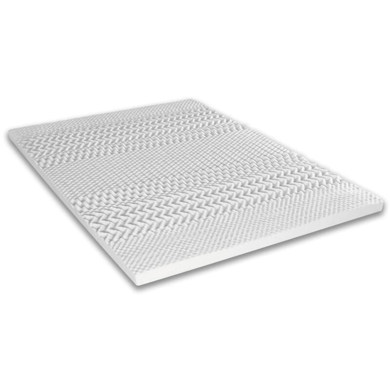 Surmatelas 6 cm Mémoire de forme 7 zones de confort 160x200 cm