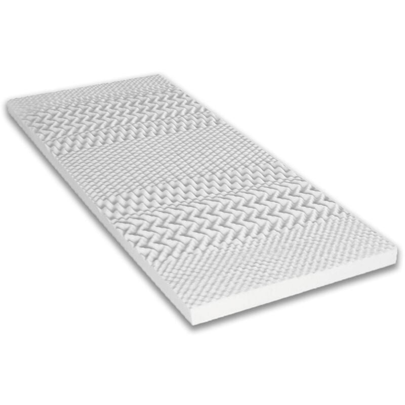 Maison Aubertin - Surmatelas 6 cm Mémoire de forme 7 zones de confort 90x190 cm