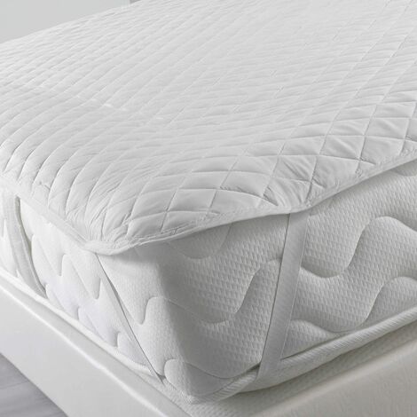 Surmatelas 140x190 Double Épaisseur 10 cm -5cm Memoire de Forme et Gel  Rafraîchissant + Housse Lavable de 5cm en Microfibre