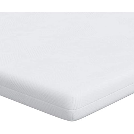 Surmatelas Novilla 90x190 Cm, 5 Cm De Mousse à Mémoire De Forme Gel, Blanc, Housse Polyester Lavable