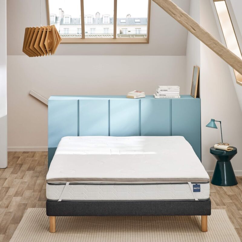 Surmatelas Bultex Memopower à mémoire de forme 5 cm 180x200 - Blanc