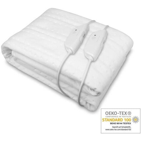 Surmatelas chauffant King Size MEDISANA - HU 676 XXL - 2 éléments de commande, 150 x 160 cm, 4 réglages de températures, lav