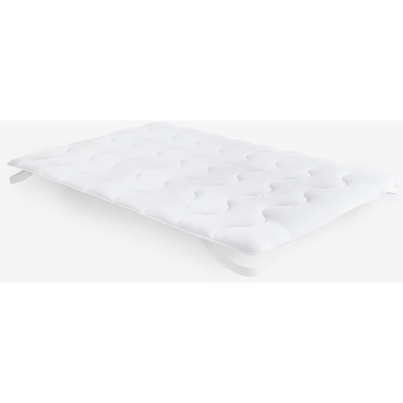 Pikolin Home - Surmatelas en micro-microfibre de 500g Respirant et hypoallergénique. 90x200cm , Blanc . Lit de 90 - Blanc