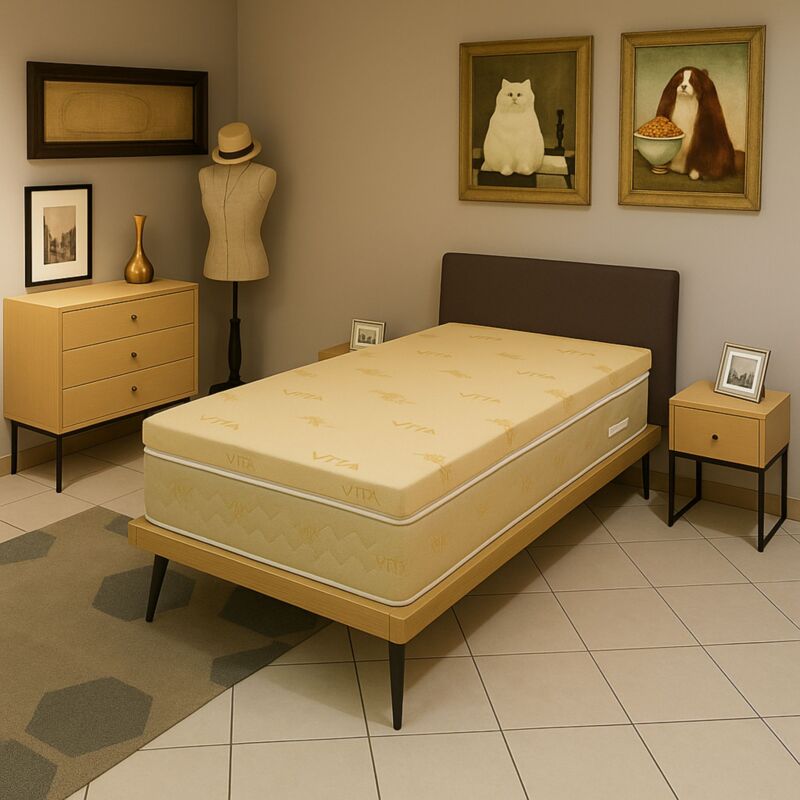 Surmatelas ergonomique Hyper Moelleux top Confort 90x200 x 4 cm Déhoussable Entretien Facile - -