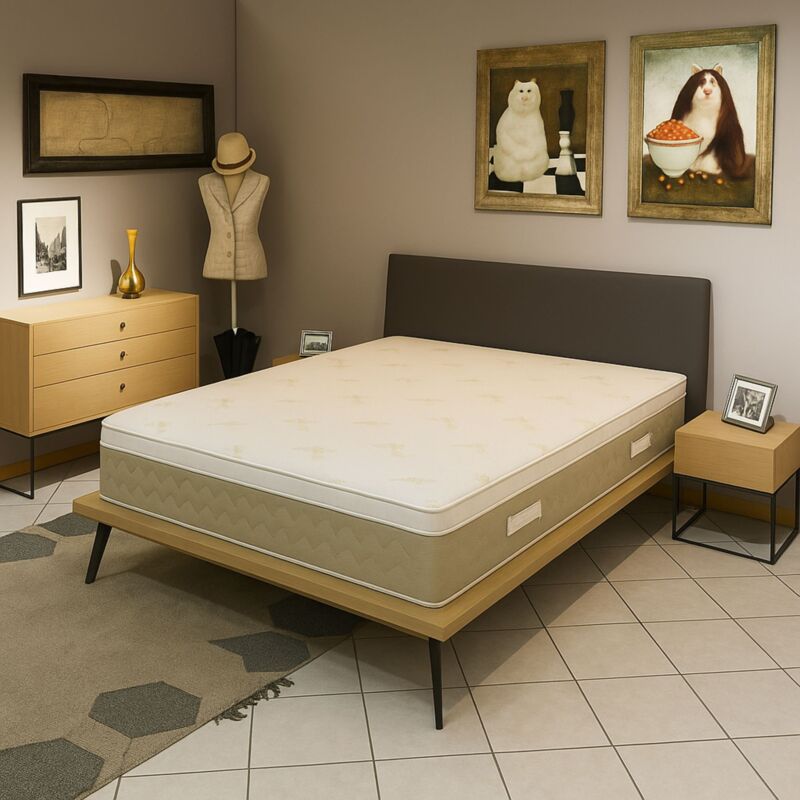 Surmatelas ergonomique Hyper Moelleux top Confort 130x190 x 5,5 cm Déhoussable Entretien Facile - -