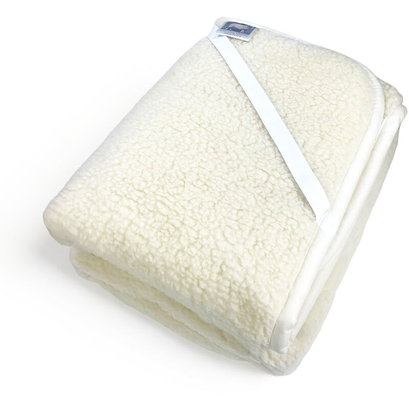SURMATELAS MARY MARY en vraie LAINE MERINOS 1000 gr. en 11 tailles différentes Carré et demi-MAXI cm. 140x190
