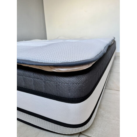 Surmatelas MEMOIRE +4 - Mémoire de forme - 2 personnes - 200 x 140 cm