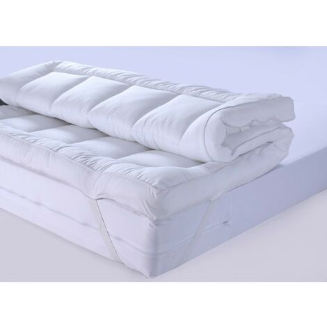 Surmatelas  mixte - Blanc - 90 x 190 cm