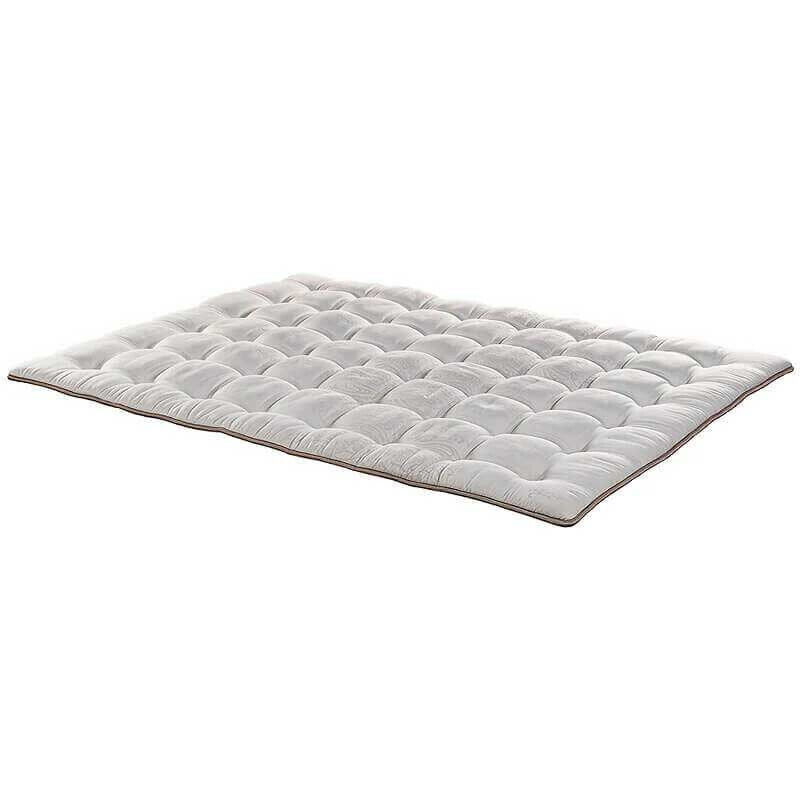 Surmatelas en fibre super douce Confort supplémentaire Respirant Fermeté douce Adaptable Améliore le repos Sensation de confort 160 x 200 cm