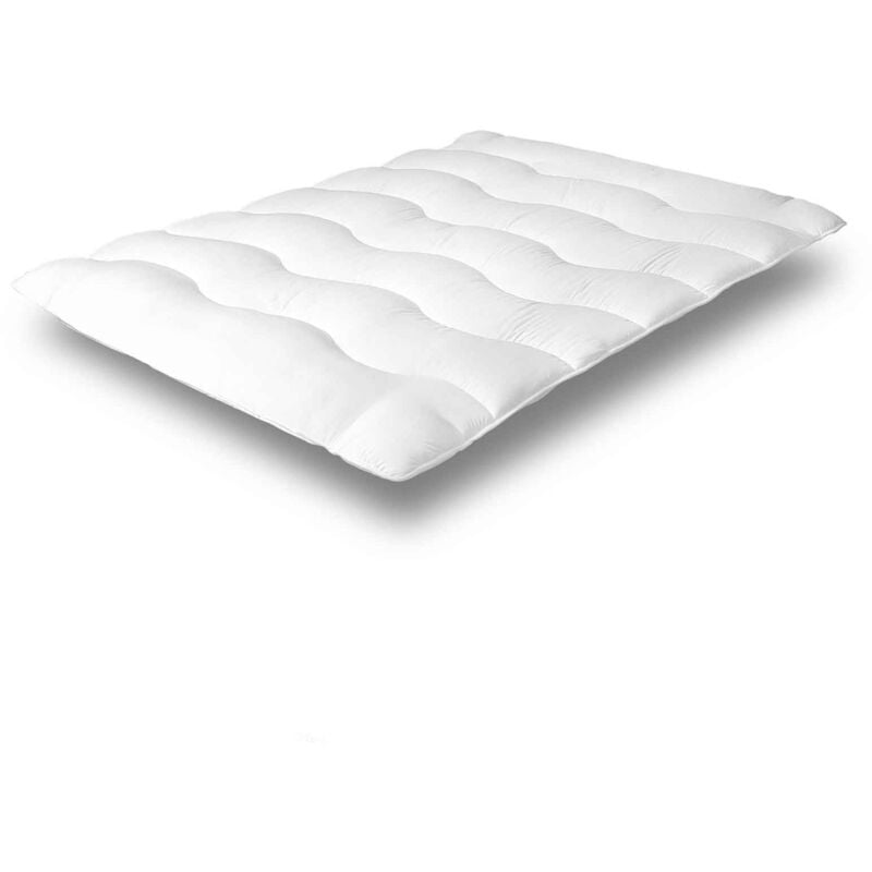 Surmatelas Nuage : Microfibre et Protêge matelas - 4cm - 180x200 cm