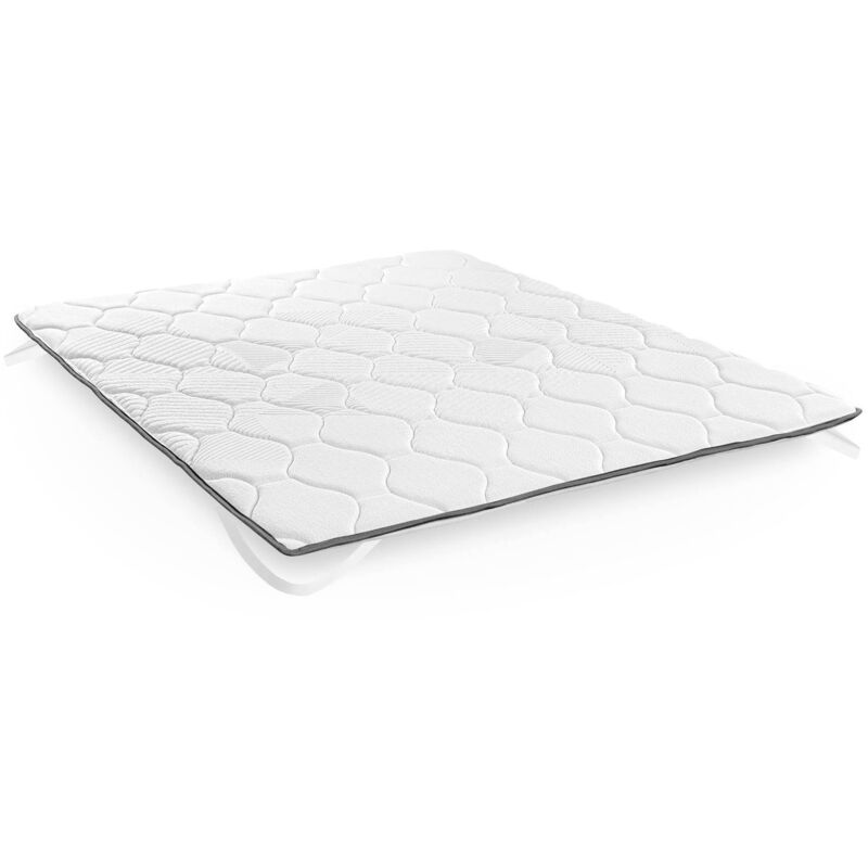 Relax - Surmatelas Fibre et Mousse emily 3cm hauteur respirante - 180x200 cm