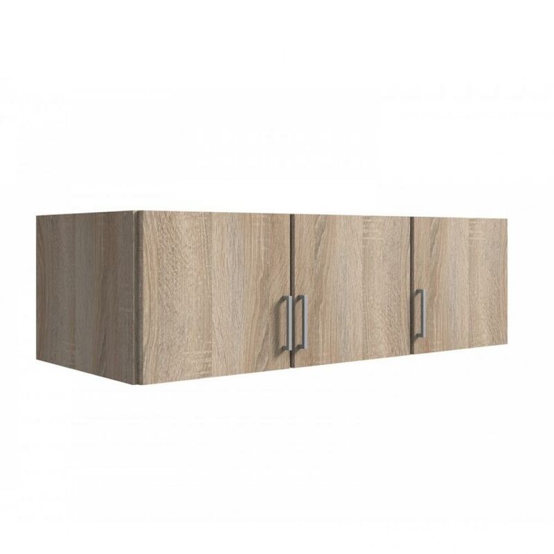 Surmeuble LAVAL finition chêne 135 x 58 cm 3 portes