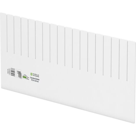 Surplus Systems Abtrenner für Eurobox 55,4 x 26 cm, weiß Boxen, Körbchen & Kisten