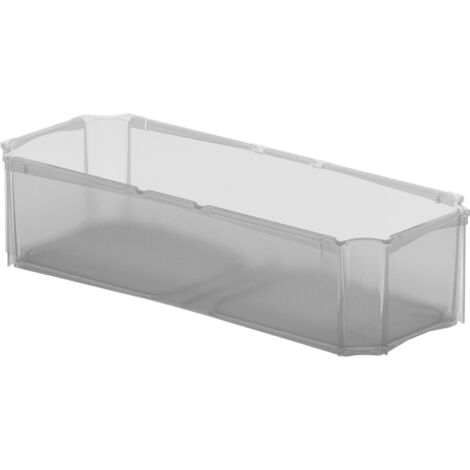 Surplus Systems Einsatzkasten für Eurobox 1/4 quer, transparent Boxen, Körbchen & Kisten