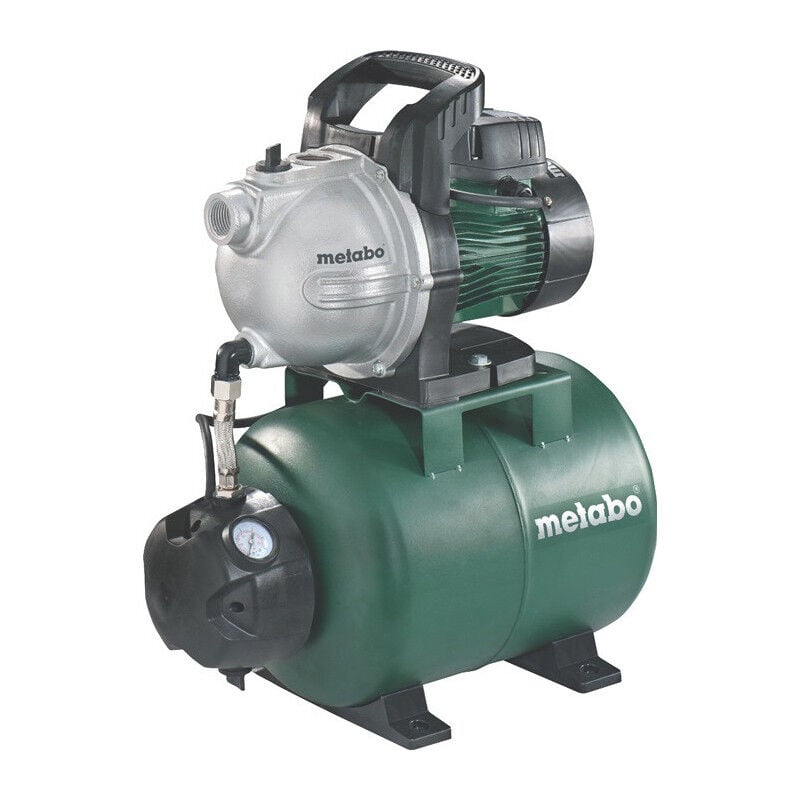 Surpresseur hww 4000/25 g 4 000 l/h 46 m 8 m 1 100 w acier 24 l metabo
