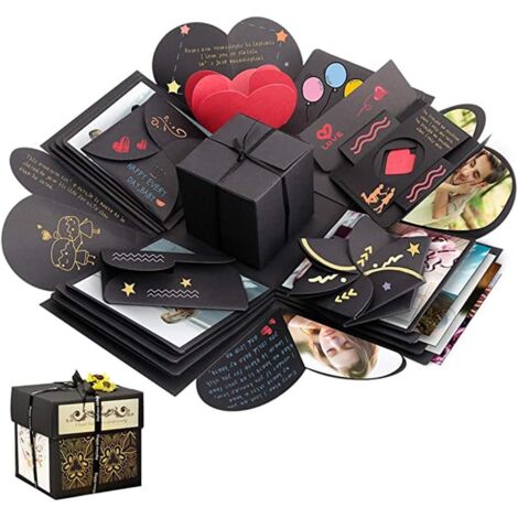 Surprise Box, une boîte cadeau créative à effet explosion, idéale pour créer un album photo ou un scrapbooking à faire soi-même, est un cadeau d'anniversaire pour exprimer son amour, et l'ouverture su