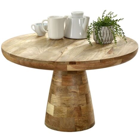 Surrey Coffee Table Mushroom Style - Solid Mango Wood - L80 x W80 x H45 cm