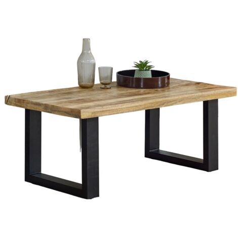 Surrey Coffee Table - Solid Mango Wood/Metal - L60 x W115 x H45 cm